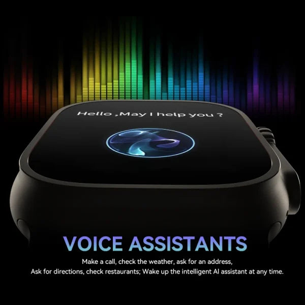 Amax Ultra Smart Watch 49mm With 2 Straps 2.05″ Nfc Body Temperature Game Men Women Smartwatch Pk Dt8 H11 Hk8 Zd8