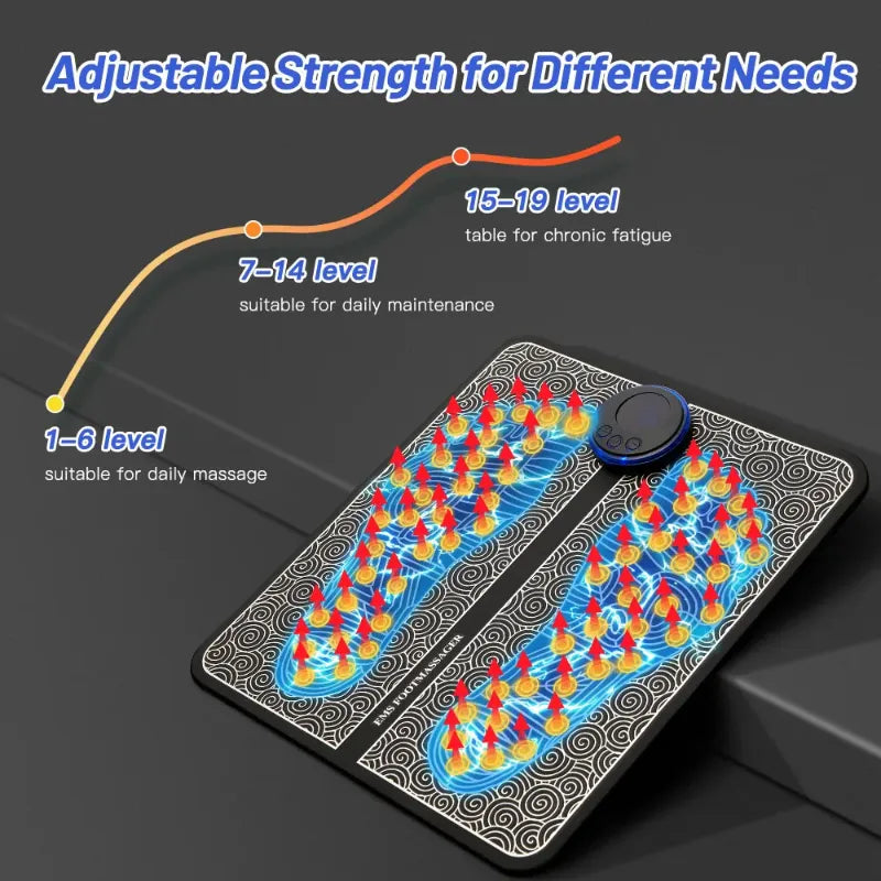 EMS Foot Massager Mat with Smart Display