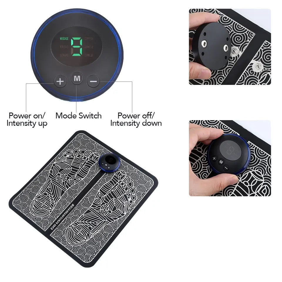 EMS Foot Massager Mat with Smart Display