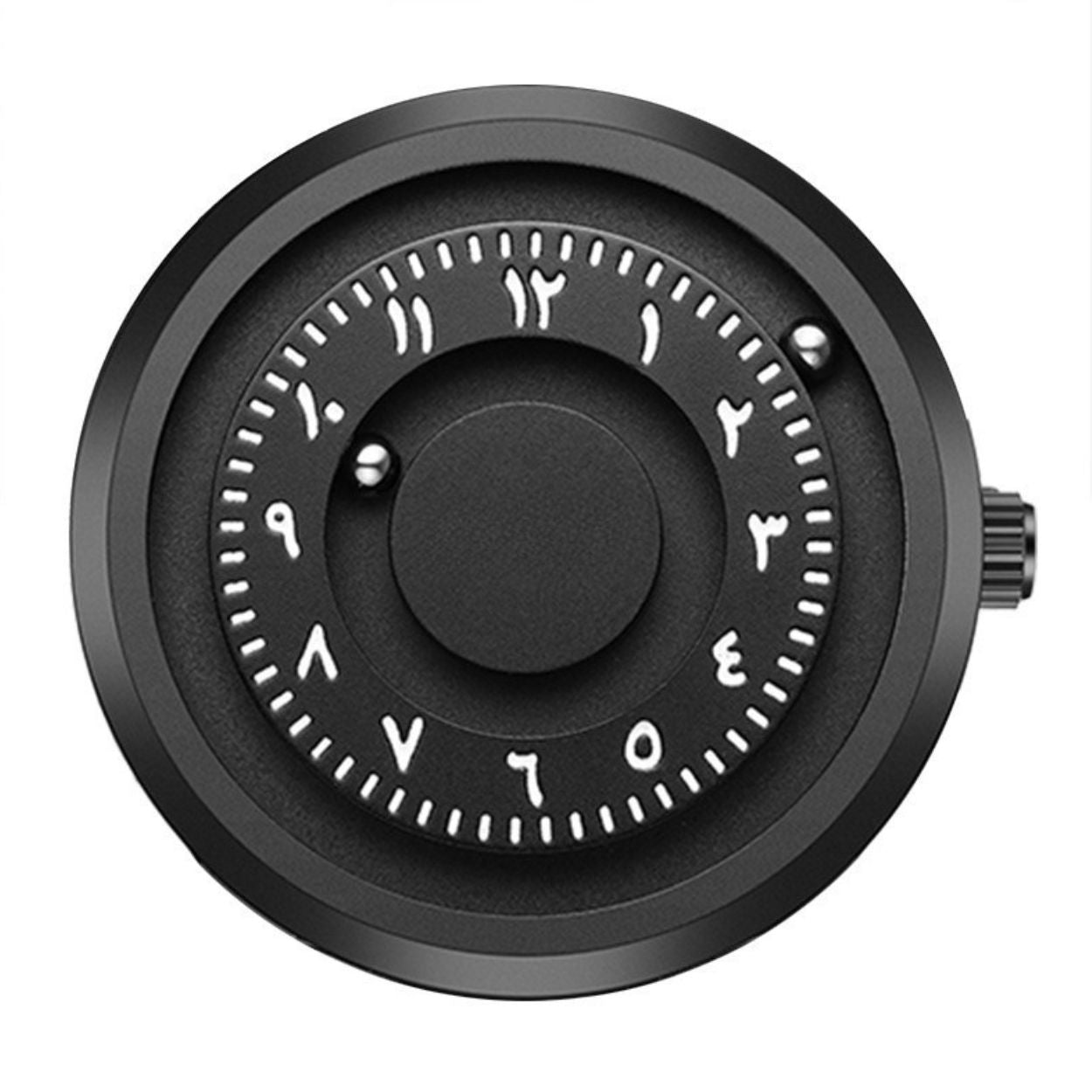 New Original Rolling Pointer Magnetic Arabic Men Watch