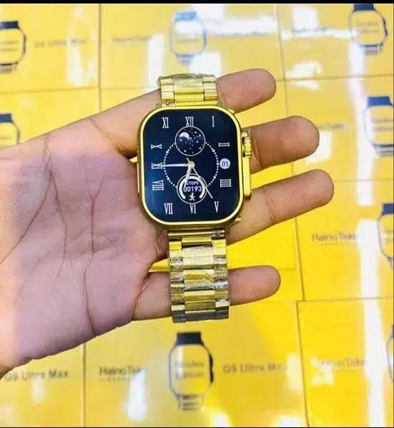 G9 Ultra Pro Gold Smart Watch Series 9 Nfc Bluetooth Call