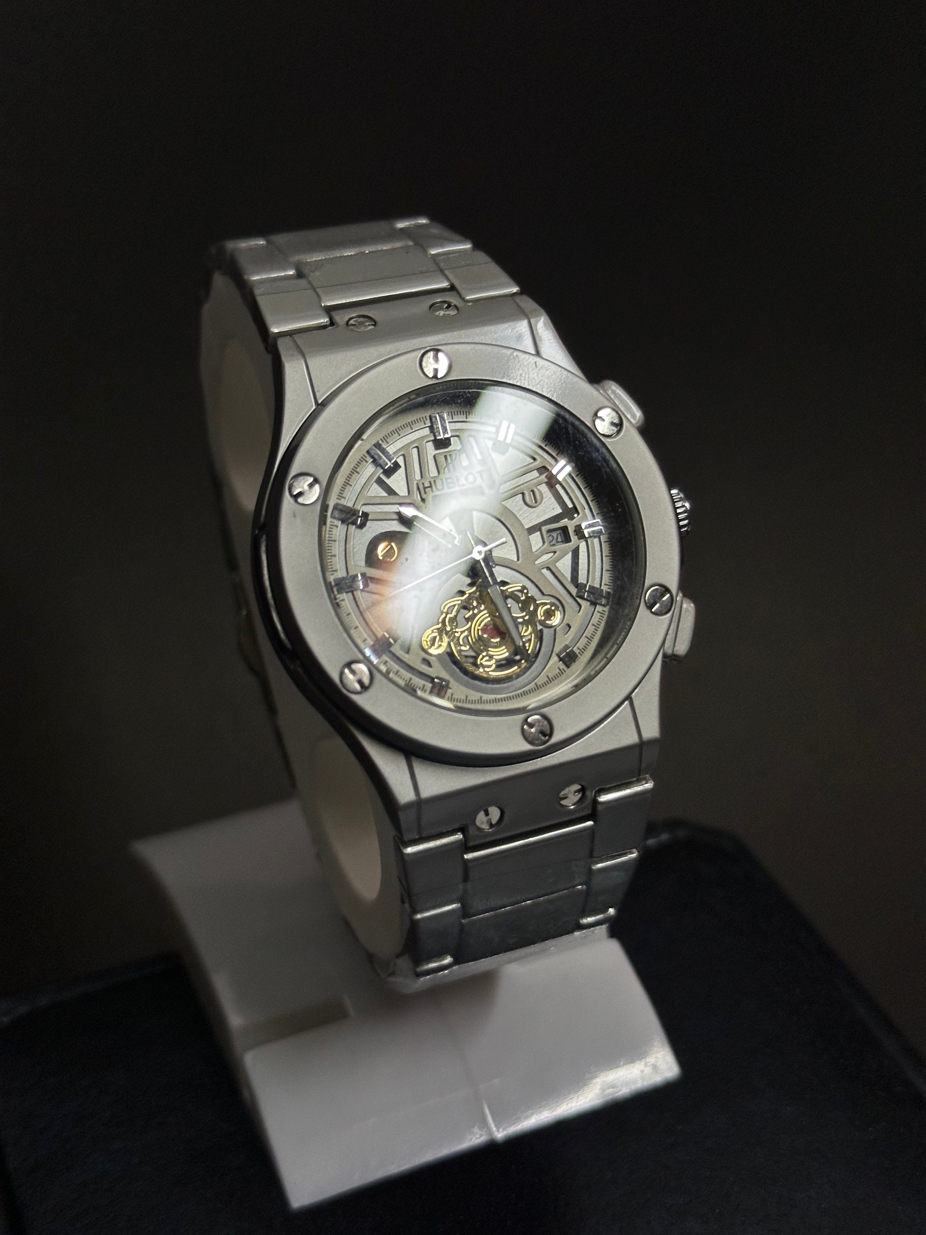 Hublot Skeleton Classic – Brushed Silver Edition