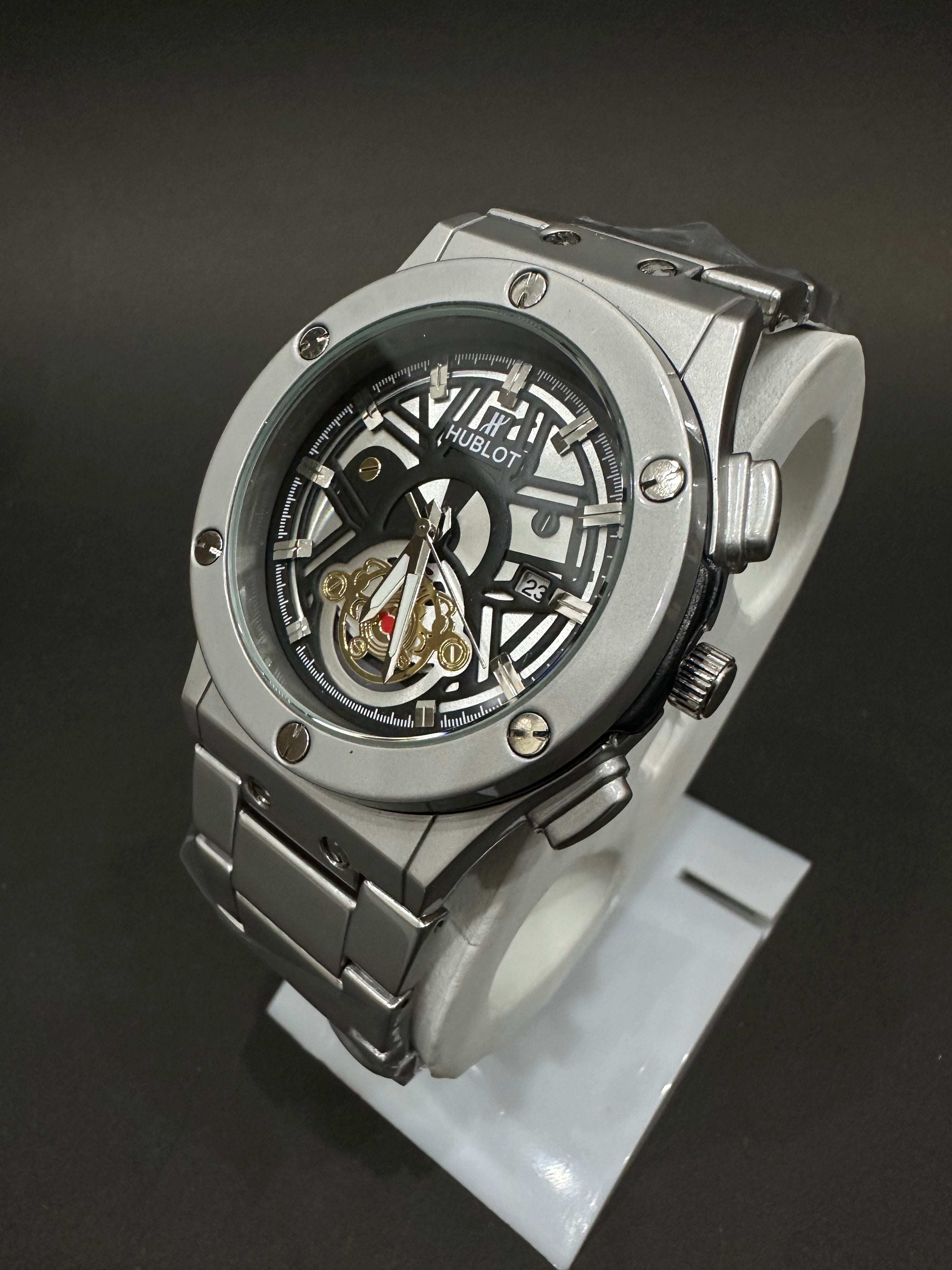HB Skeleton Automatic – Silver Steel Edition