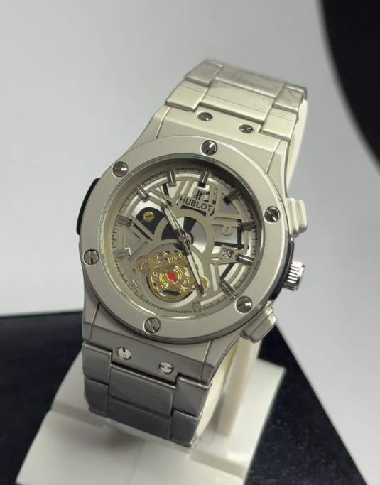 Hublot Skeleton Classic – Brushed Silver Edition