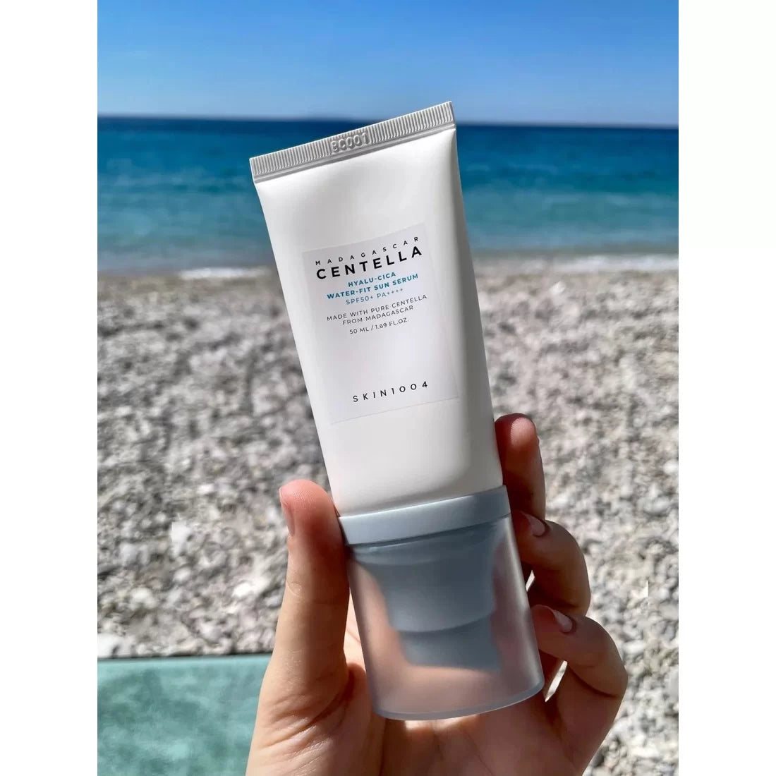 Skin1004 Centella Hyalu-Cica Sun Serum SPF50+ – Lightweight Korean Sunscreen