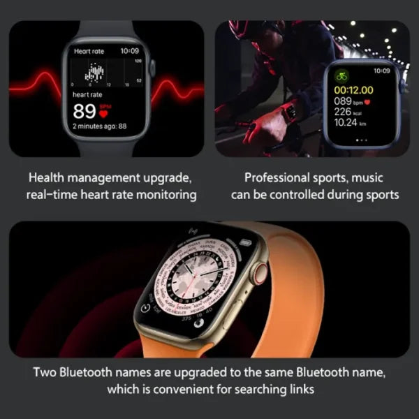 T700s Smartwatch 1.86 Inches Hd Series Bluetooth Call Heart Rate Clock Waterproof Ip67 Fitness Smart Watch