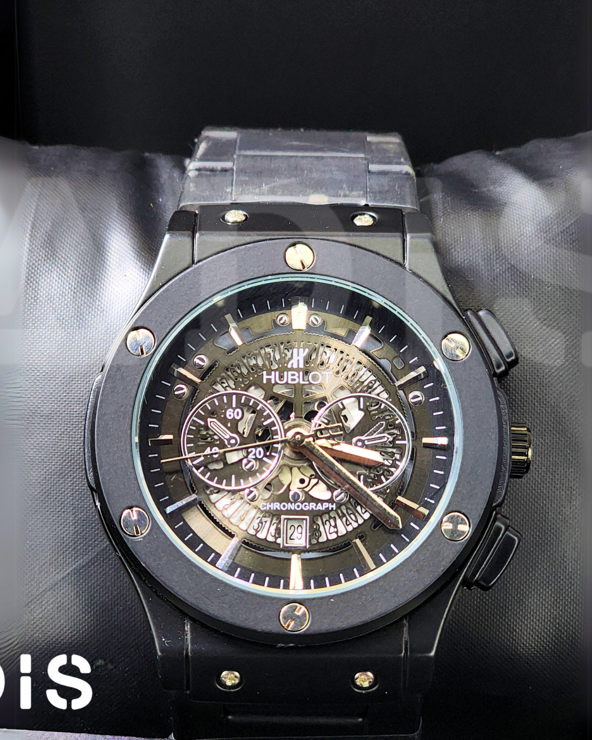 HB Skeleton Chronograph – Midnight Steel Edition