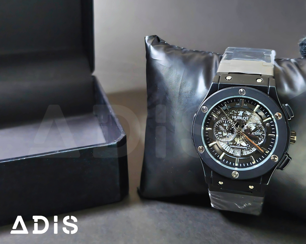 HB Skeleton Chronograph – Midnight Steel Edition