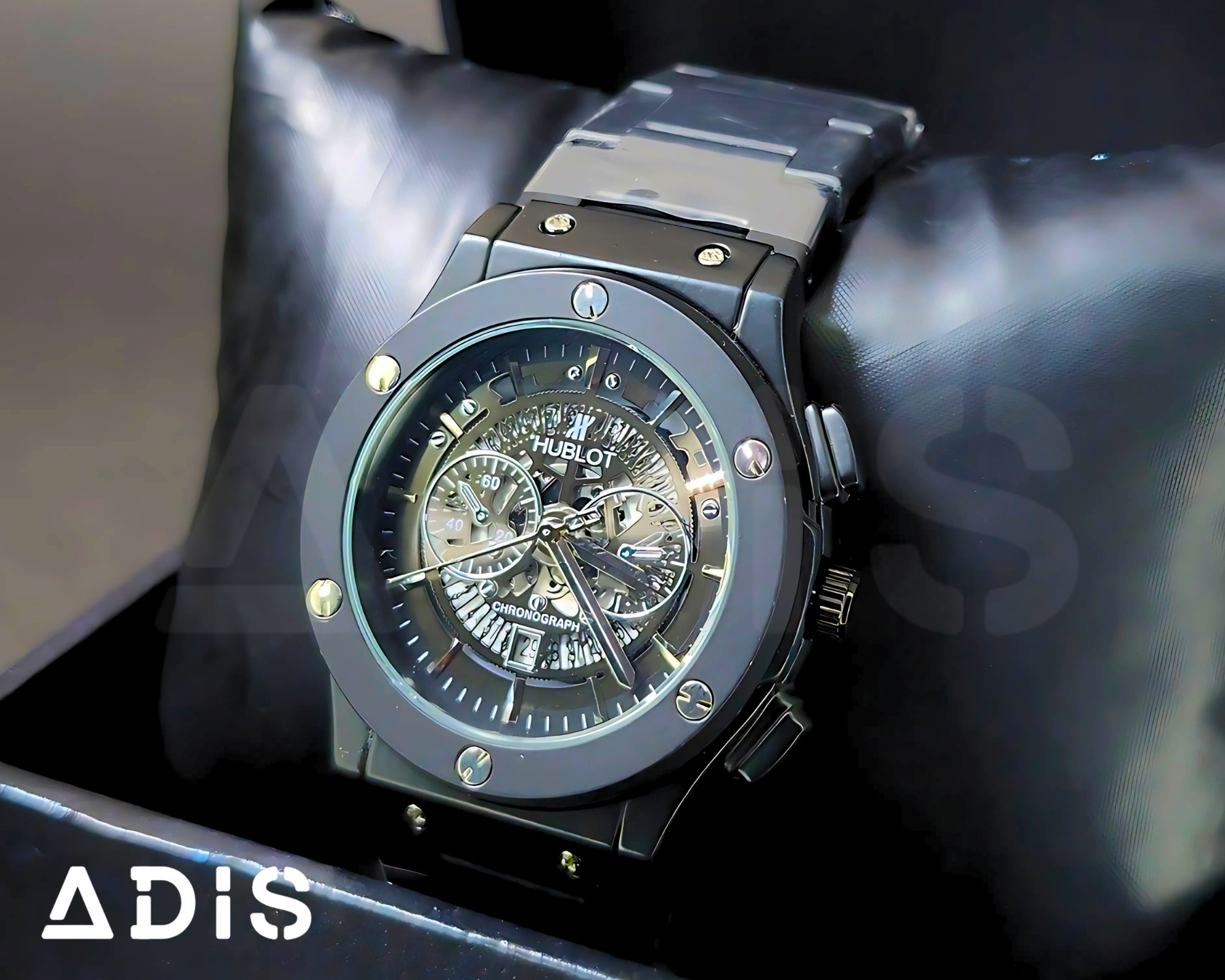 HB Skeleton Chronograph – Midnight Steel Edition