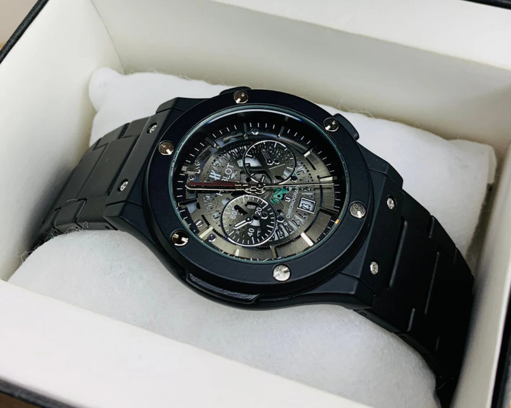 HB Skeleton Chronograph – Midnight Steel Edition