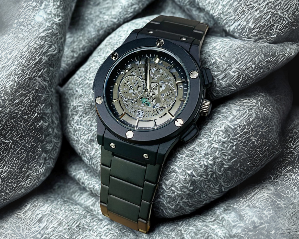 HB Skeleton Chronograph – Midnight Steel Edition