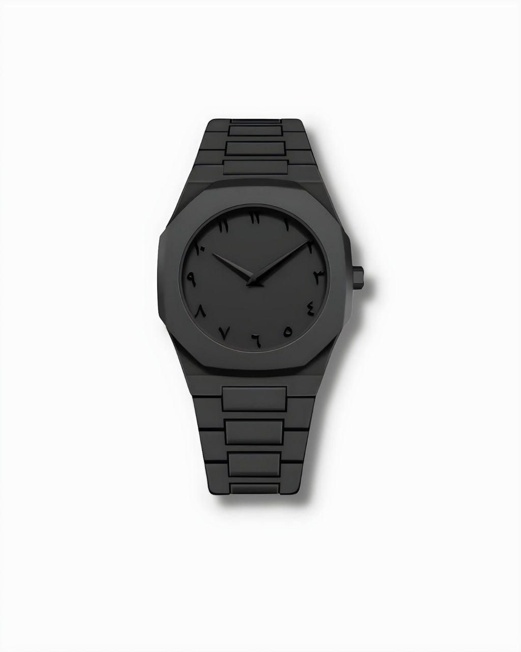 Black Arabic Aura Premium Wristwatch