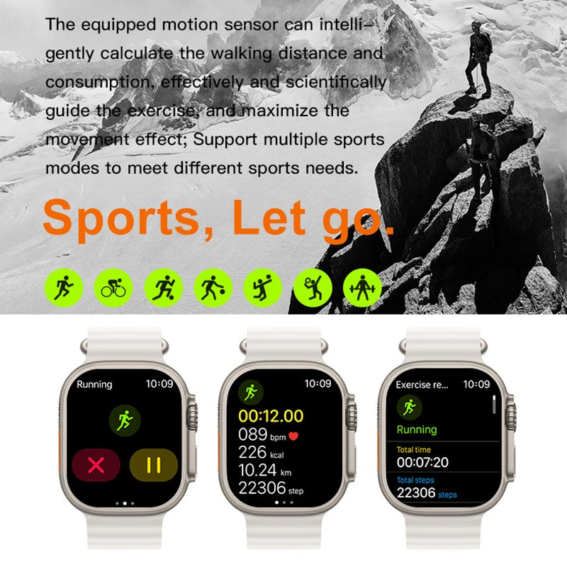 C800 Ultra Smart Watch For Men Women Series 8 1.99″ Bluetooth Call Smartwatch Wireless Charging Watches