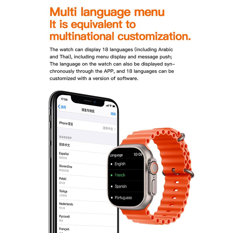 C800 Ultra Smart Watch For Men Women Series 8 1.99″ Bluetooth Call Smartwatch Wireless Charging Watches