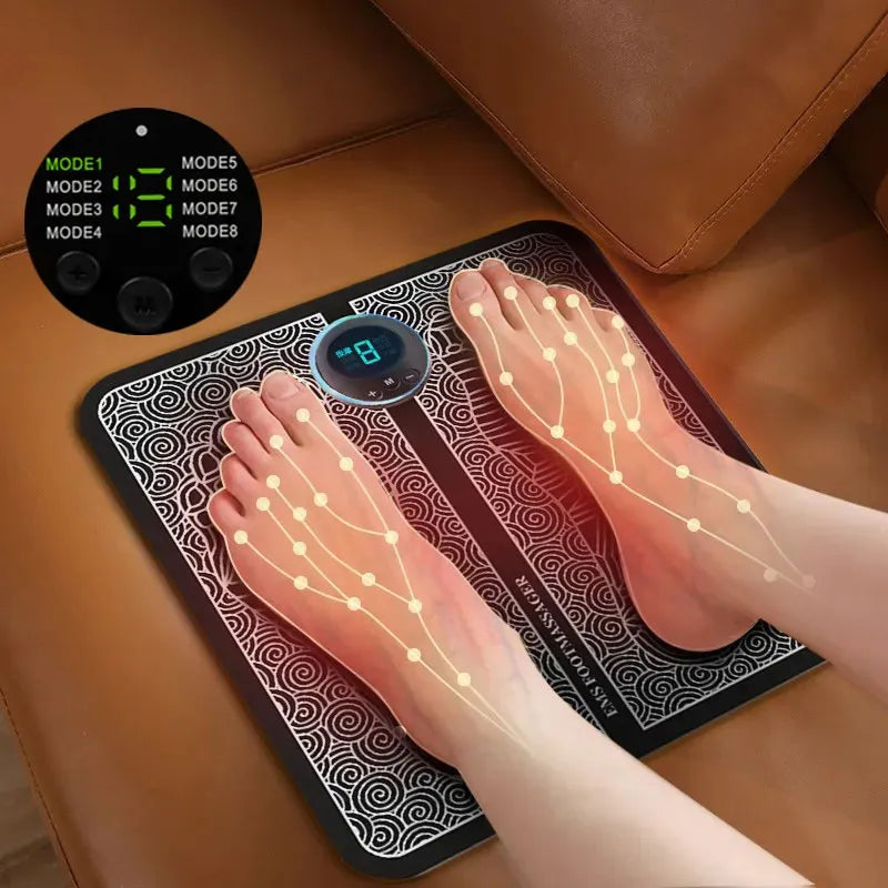 EMS Foot Massager Mat with Smart Display