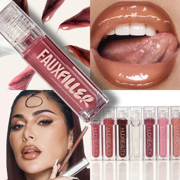 Huda Beauty FAUX FILLER Extra Shine Lip Gloss