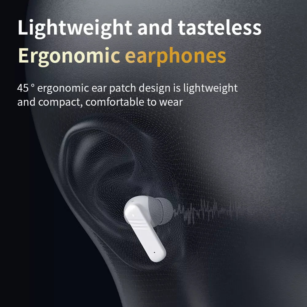 Bluetooth Earbuds  LCD Touchable Screen Headphones