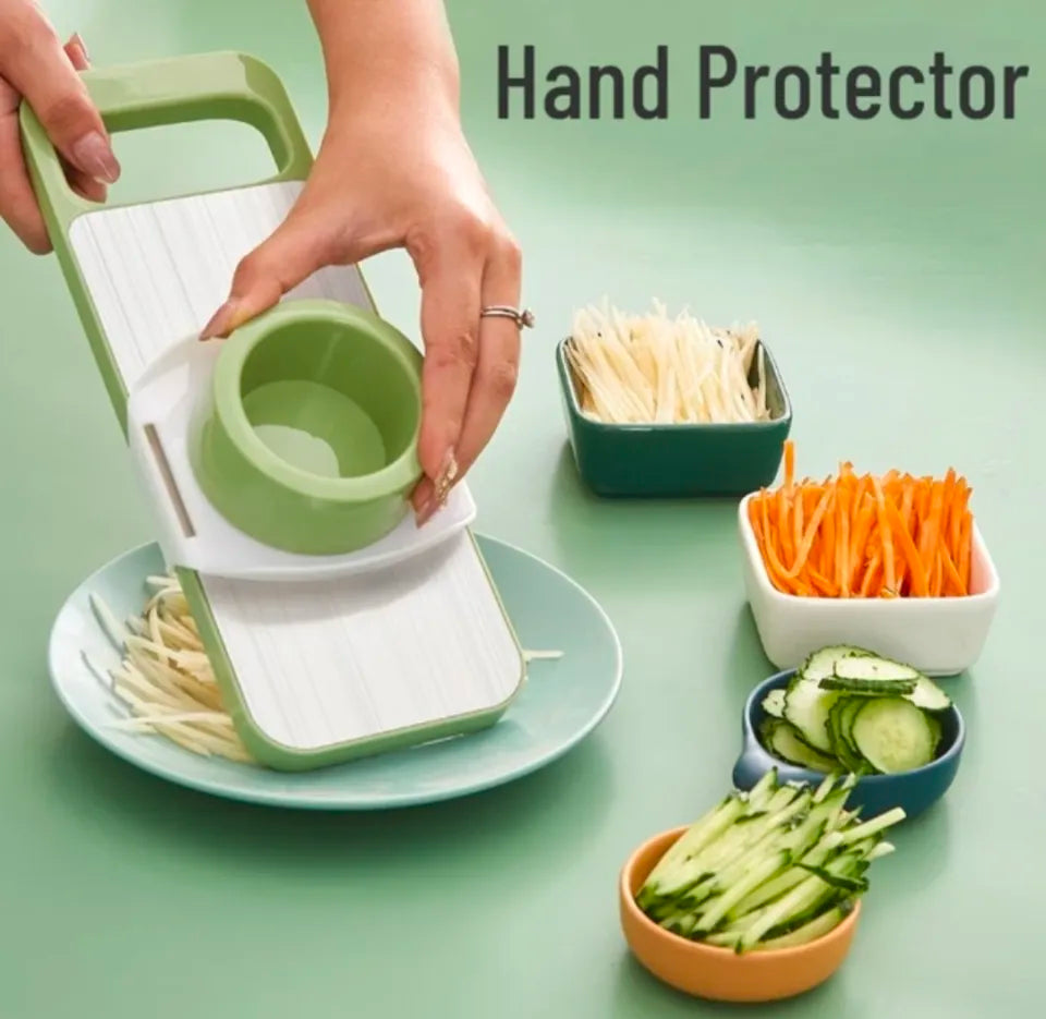5 in 1 Multifunctional Vegetable Cutter and Slicer with Adjustable Blades
