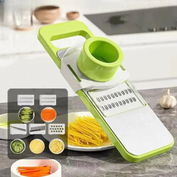 5 in 1 Multifunctional Vegetable Cutter and Slicer with Adjustable Blades
