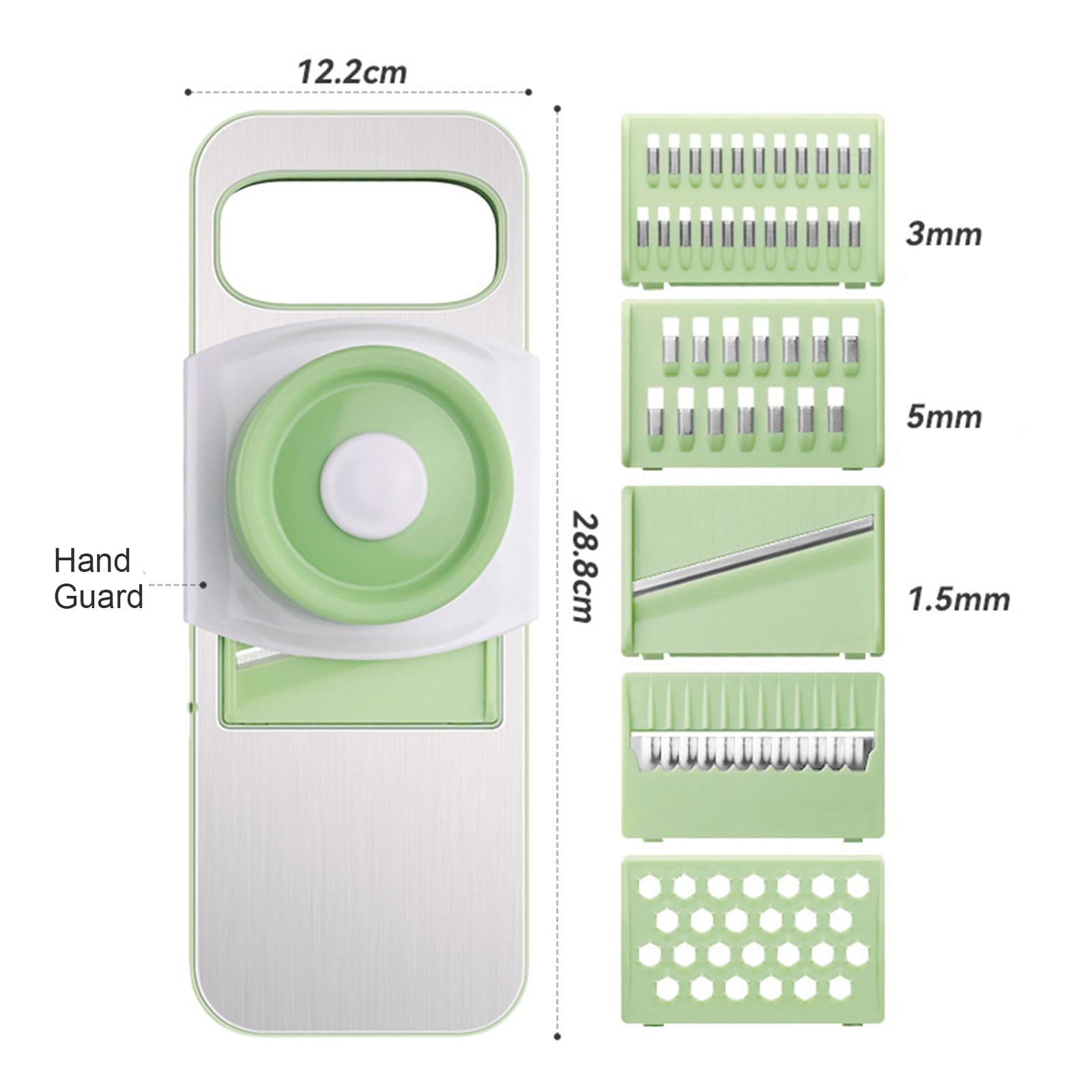 5 in 1 Multifunctional Vegetable Cutter and Slicer with Adjustable Blades
