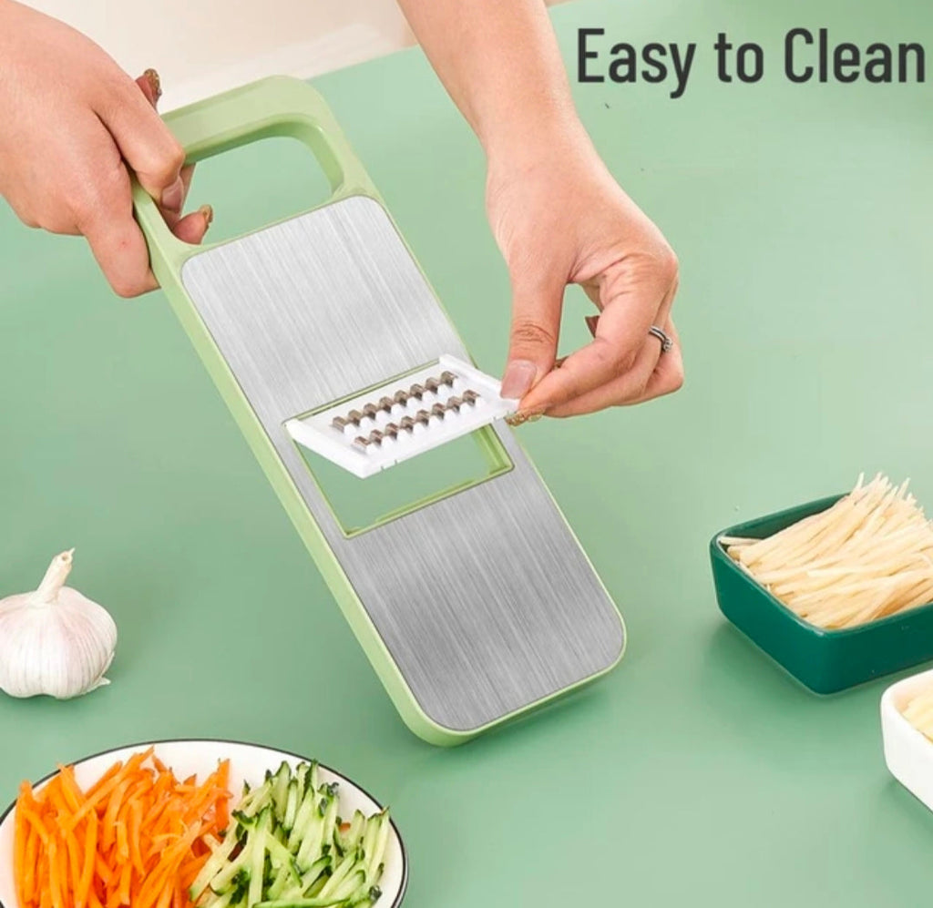 5 in 1 Multifunctional Vegetable Cutter and Slicer with Adjustable Blades