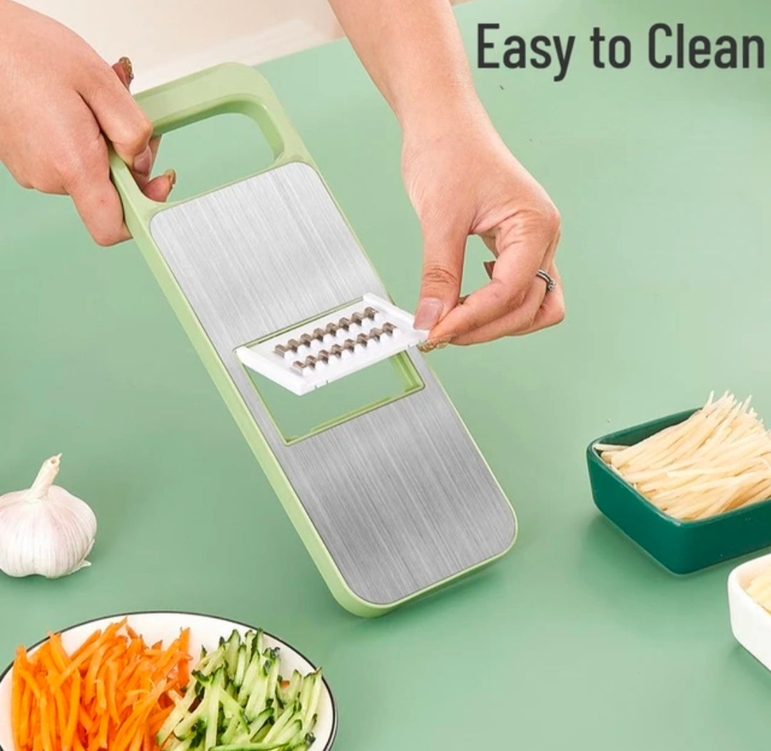 5 in 1 Multifunctional Vegetable Cutter and Slicer with Adjustable Blades
